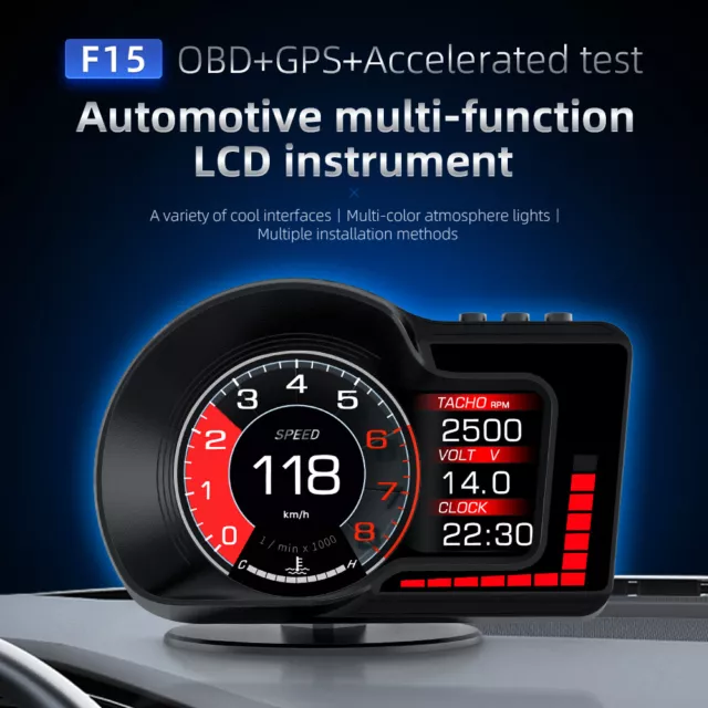 Car HUD Head-Up Display HD LCD Car OBD Universal Car Computer