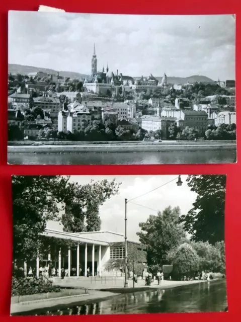 2 x Budapest - Margareteninsel Palatinus Donau - Echt Foto, Ungarn - 1964 - 1959