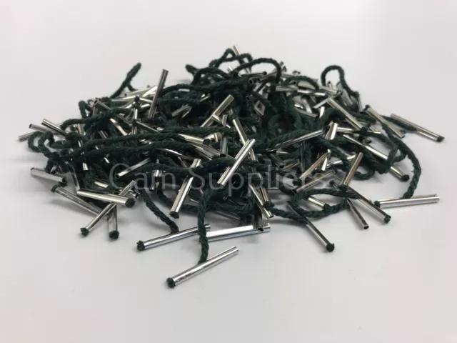 Pack of 100 Metal End Treasury Tags 51mm Paper Hole Punch Filing Clips