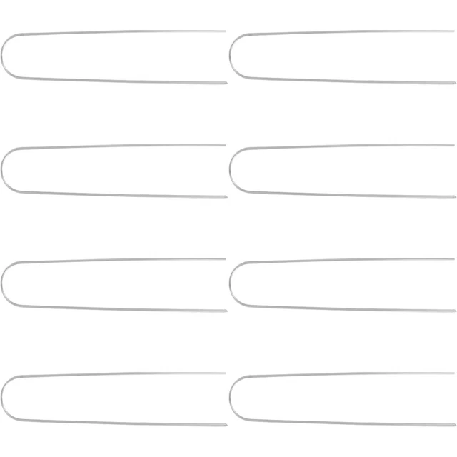 8Pcs Outdoor Stake Landscape Ground Stakes Garden Metal Stakes Yard U Shaped