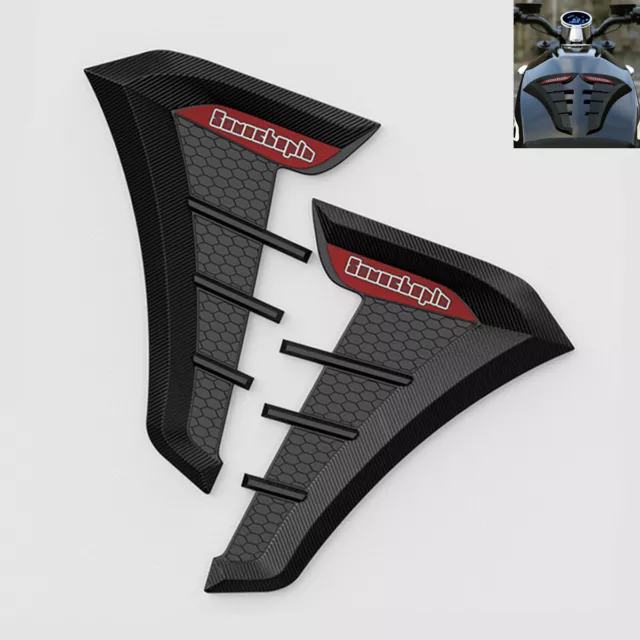 1 Pair Motorcycle Gas Fuel Oil Tank Pad Stickers Waterproof Self-adhesive Decals