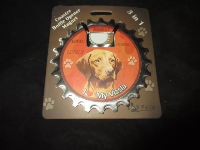 Vizsla Dog Coaster Magnet Bottle Opener Bottle Ninjas Magnetic New