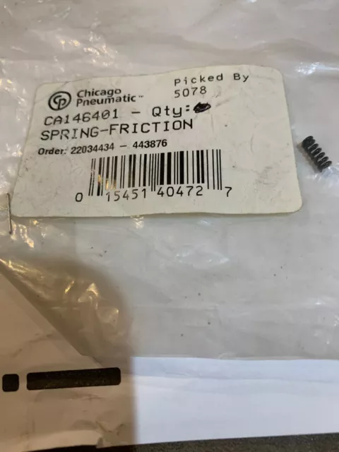 Chicago Pneumatic CA146401 spring for ratchets