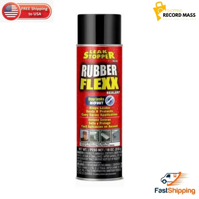 RUBBER FLEXX LEAK Repair & Sealant Spray 18 Oz 100 Flexible Seal