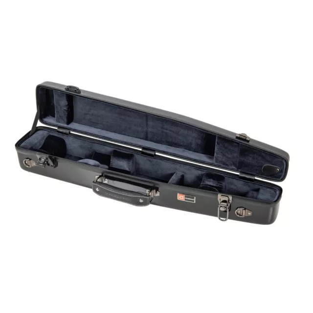 Crossrock Straight Soprano Saxophone Flight Case-Fiberglass Hardshell Shaped