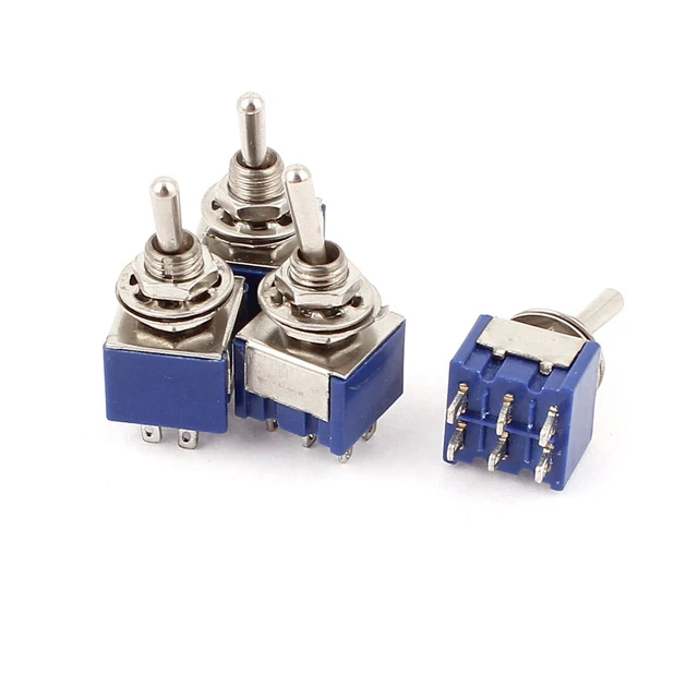 3x Waterproof Blue On Off On Momentary Mini Toggle Switch 1