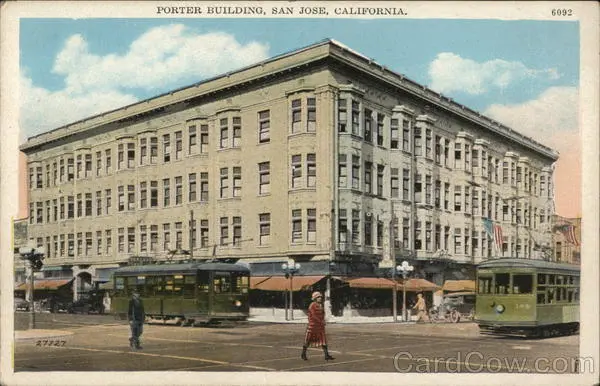 San Jose,CA Porter Building Santa Clara County California Pacific Novelty Co.