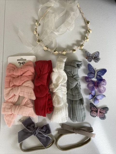 Hair Clips Headband Lot Girls Baby Toddler Wholesale Wedding flower girl bow