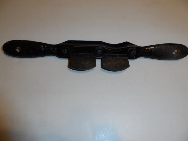 Vintage plane No. 60 Double Cutter Spoke Shave- 1 Concave & 1 Flat Blade