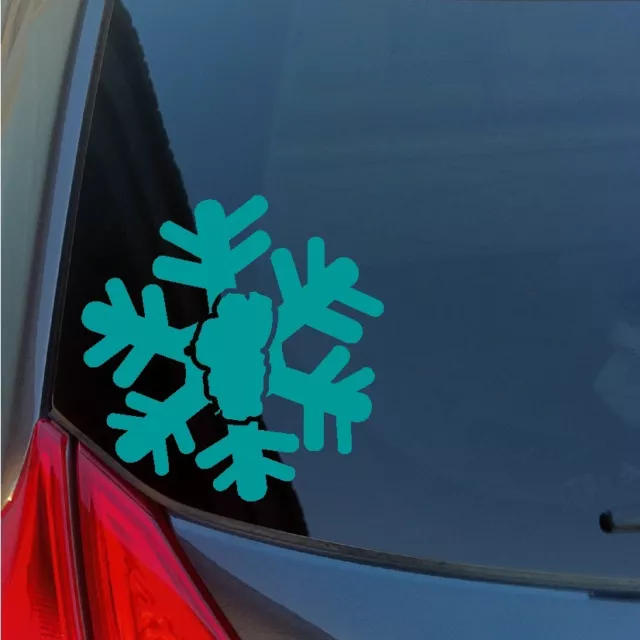 Lake Tahoe Snowflake vinyl sticker decal CA NV winter snow resort ski snowboard