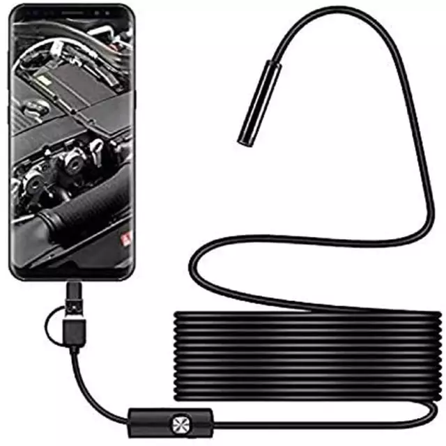 Pipe Inspection Camera Endoscope Video Sewer Drain Cleaner Waterproof Snake USB