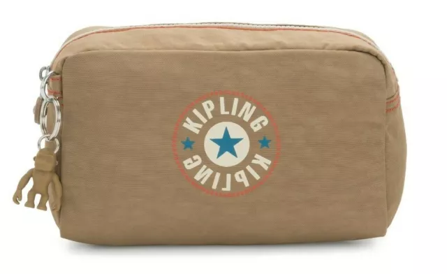 Kipling GLEAM Medium Multi-use Toiletry Bag - Sand Block RRP £23