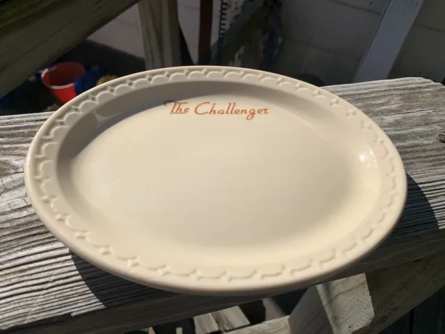 Union Pacific Railroad China The Challenger Oval Plate Syracuse 2