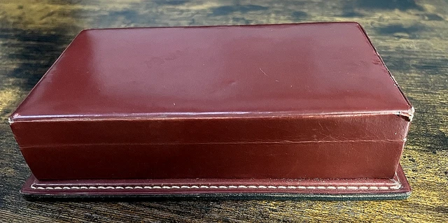 Lot De 2 écrins / Boîtes Vintage Garel - Imitation Bois Marron - Neuf Avec Défauts