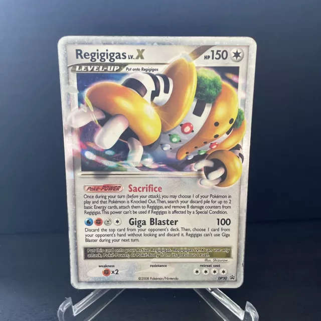 Pokémon TCG Regigigas LV.X DP Black Star Promotional DP30 Holo Promo 1st Edition