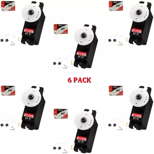 Hitec HS-81 Micro Servo 6-PACK HS81 / 81