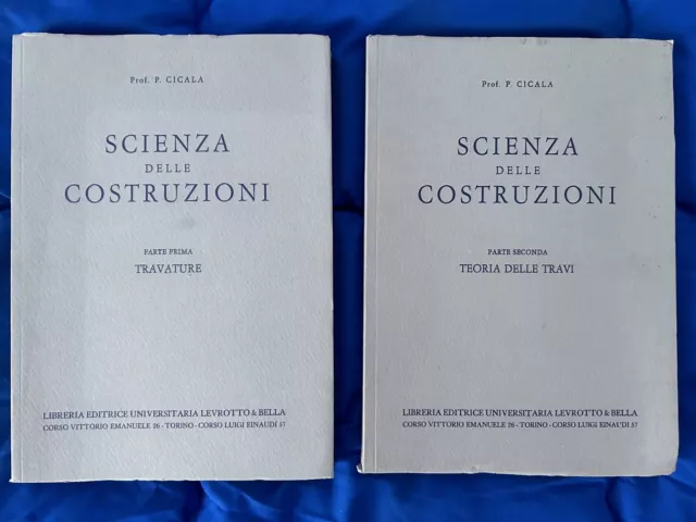 Cicala Scienza Delle Costruzioni 2 Voll Opera Completa Ingegneria Raro