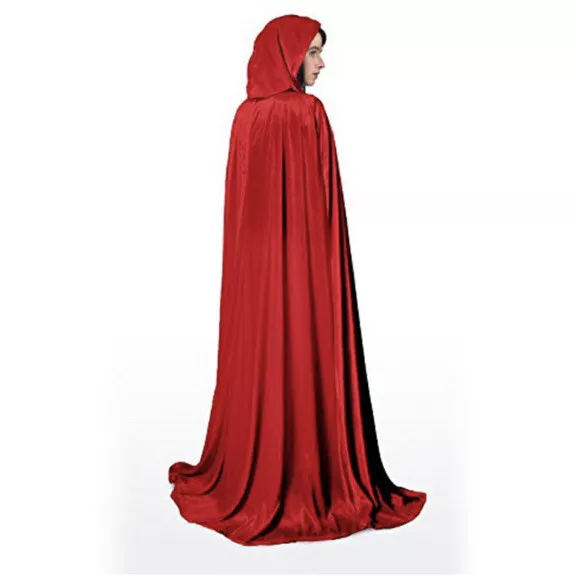 Little Adventures Full Length Deluxe Velvet Cloak/Cape with Lined Hood for Adult