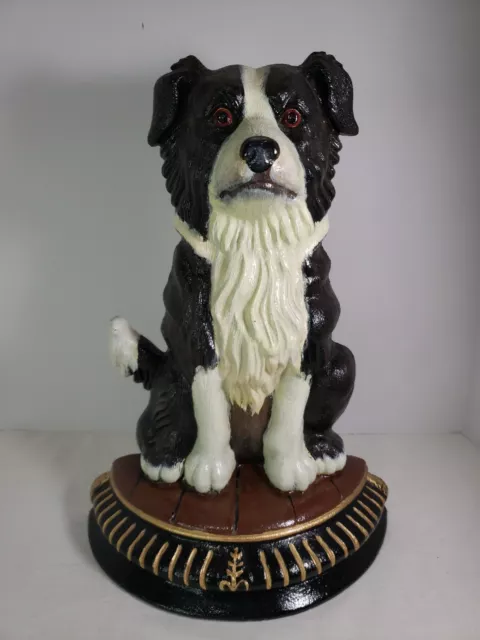 Upper Deck Cast Iron Border Collie Door Stop