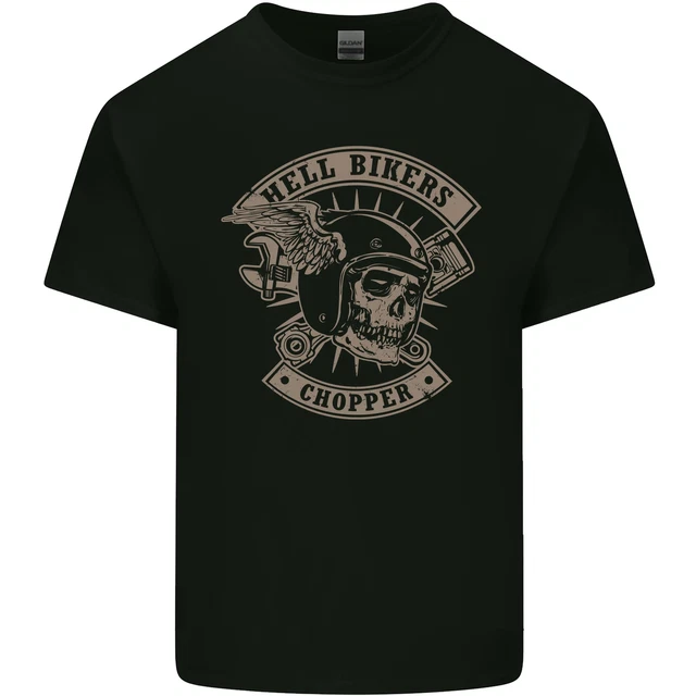 T-shirt Homme Gildan Motif Coeur Moto - Coton, Coupe Loose - Neuf Sans étiquettes (fait Sur Commande)