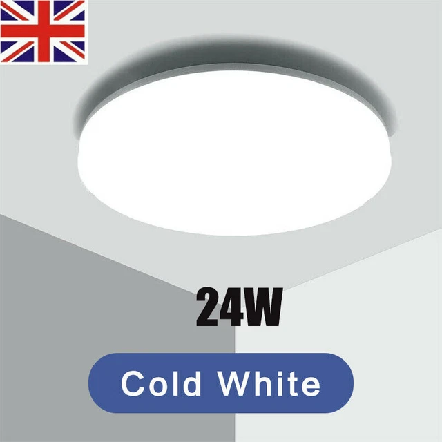 LED CEILING LIGHT 24Watt PIR Motion Sensor Down Panel Wall Kitchen