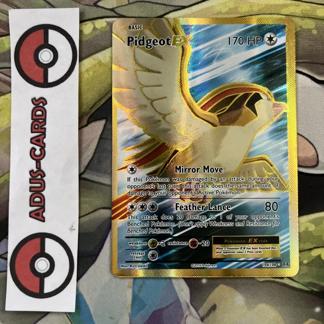 Pidgeot EX 104/108 Full Art Pokemon Evolutions Near Mint