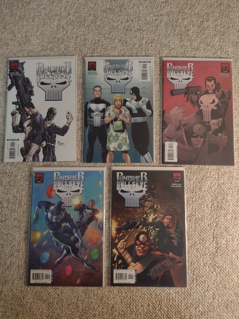 Punisher vs. Bullseye #1-5 (2005 Marvel Comics) 1 2 3 4 5 Complete Mini-Series