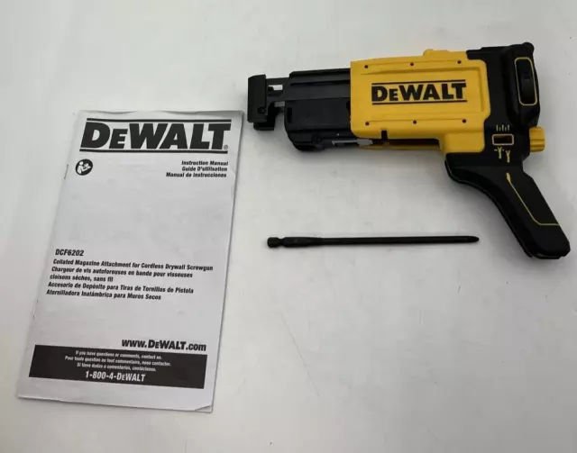 NEW IN BOX Dewalt 20V DCF6202 Collated Drywall Screwgun Attachment For