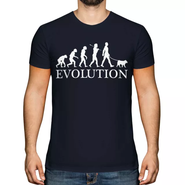 Norwegian Elkhound Evolution Of Man Mens T-Shirt Tee Top Dog Gift Walker Walking