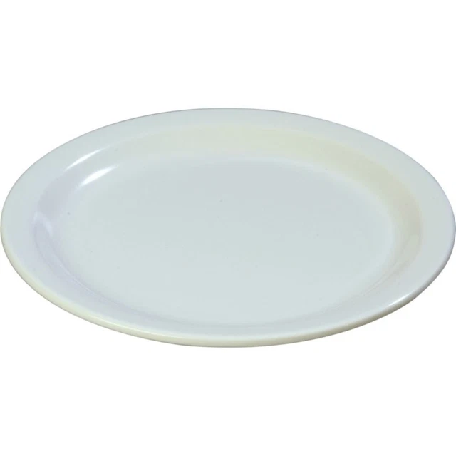 Carlisle 4350102 Dallas Ware 9" White Dinner Plate - 48 / CS