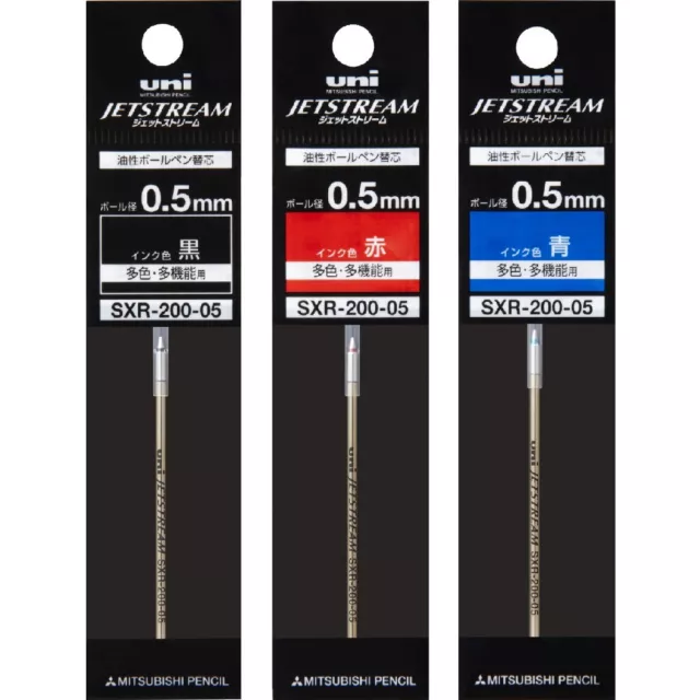 MITSUBISHI Ballpoint Pen Refill Jetstream Prime 0.5 Multicolor Multifunctional 3