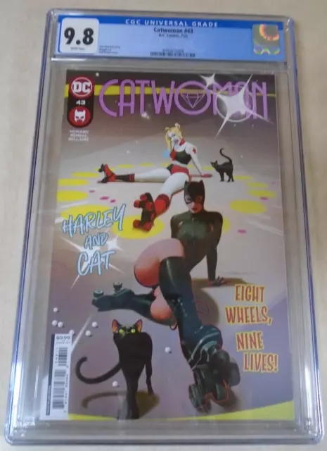 Catwoman Issue #43 Comic. CGC Graded 9.8. Jeff Dekal Cover. DC 2022. Harley Quin