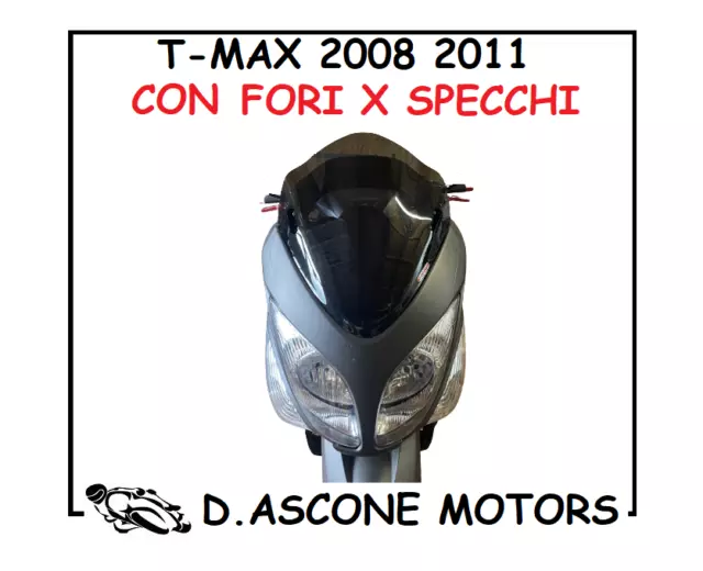 CUPOLINO PARAVENTO FUMè BASSO TMAX 500 2008 2009 2010 2011 CON FORI SPECCHI