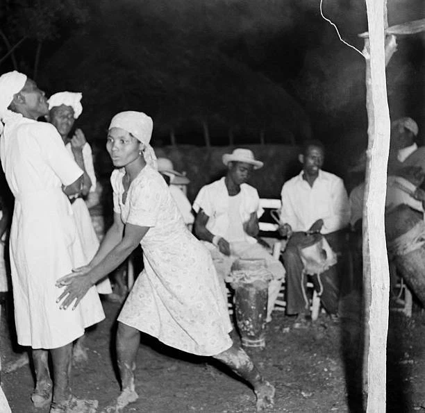 A RITUAL CEREMONY And A Mambos In The Haitian Vodou 1945 Haiti OLD ...
