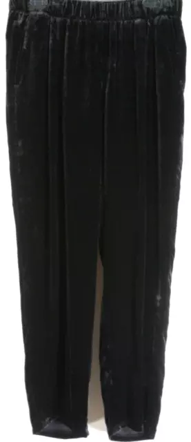 NEW Eileen Fisher Elastic Waist Velvet tapered ankle Pants Size M #P2710