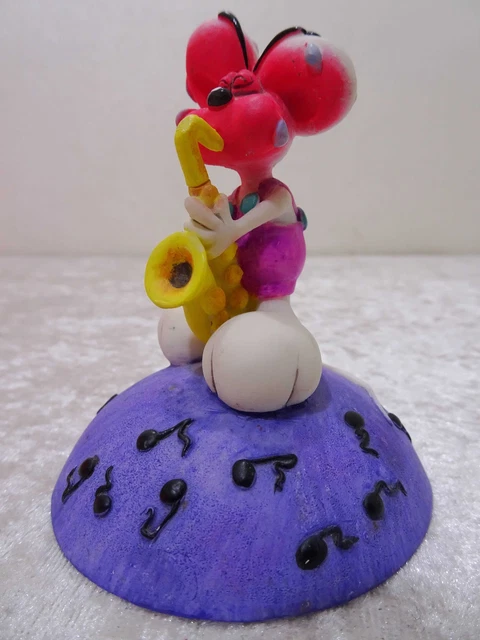 Bgrews - Statuetta mouse Diddl con sassofono - Vintage
