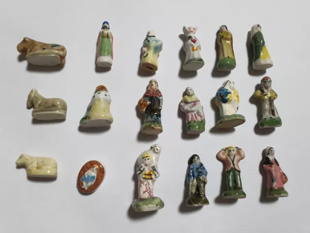 Lot De 18 Fèves Santons Crèche Lot N°4