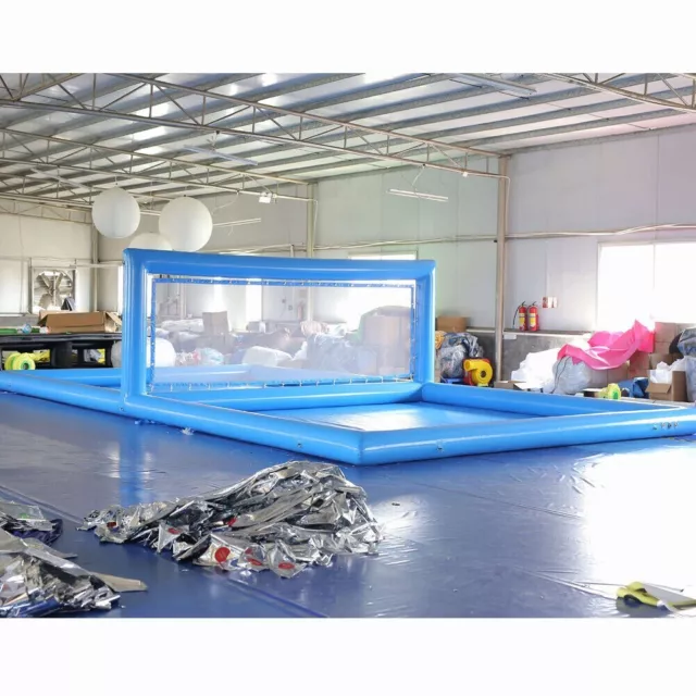 GIANT INFLATABLE VOLLEYBALL Court Inflatable Beach Volleyball Net for ...