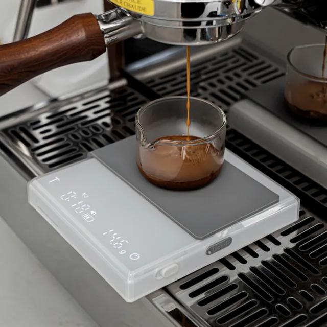 Scala da caffè compatta e facile da usare con timer per eccellenza nella produz