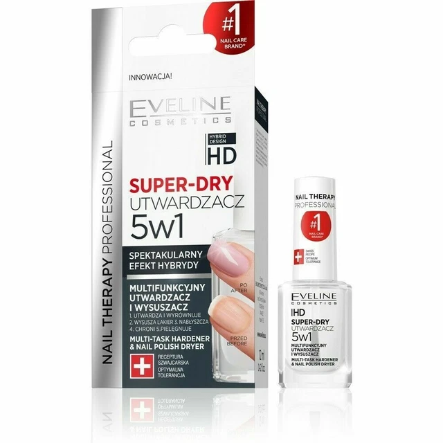 EVELINE NAIL THERAPY 5 in 1 Super Dry Top Coat & Express Nail Polish