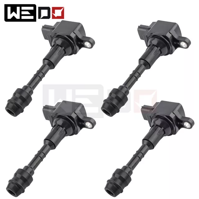 Set of 4 Ignition Coil For Nissan Altima Sentra X-Trail 2002-2008 2.5L L4 UF-350
