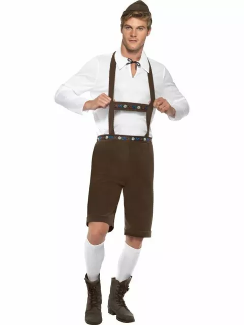 Hommes Bavarois Déguisement Oktoberfest Costume Amusant Cerf Do Fête Soirée