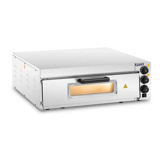 Royal Catering Four À Pizza Tarte Flambée Électrique Pro 2kW 230V 350 °C ø60cm