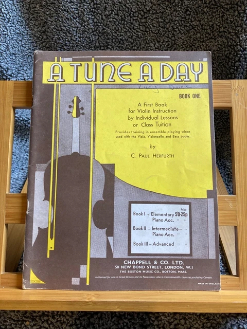 C. Paul Herfurth A Tune a Day Violon partition vol. 1 éditions Chappell