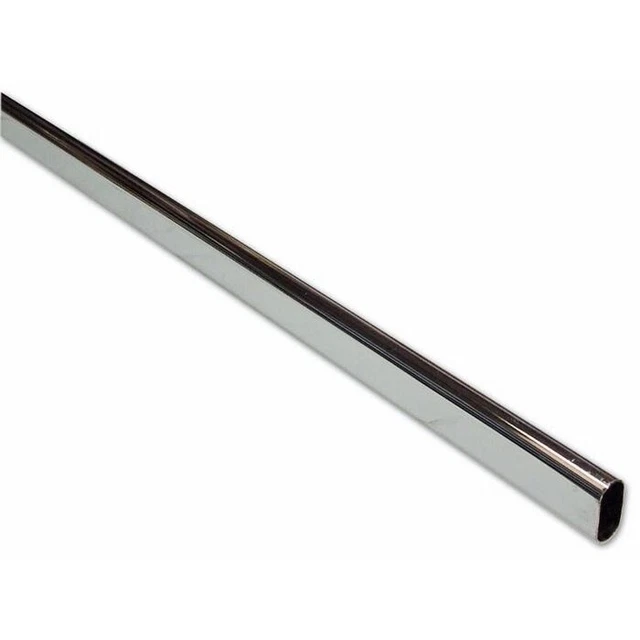 Tubo Per Armadio Ovale Cromato 1,5mt