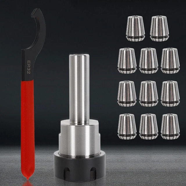 3/4 x 2" Straight Shank ER32 Collet Chuck with  ER32 Spanne High Accuracy Tool