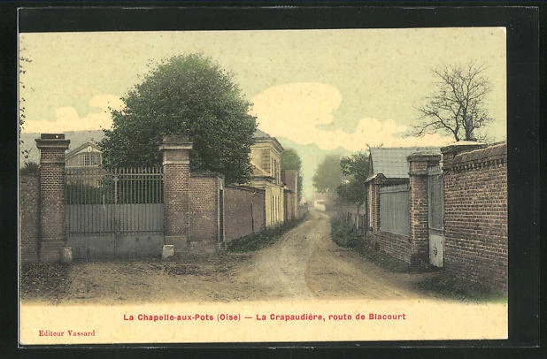 CPA La Chapelle-aux-Pots, La Crapaudière, Route de Blacourt