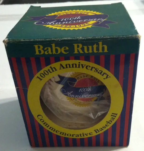 Vintage Babe Ruth 100th Anniversary Commemorative Baseball Edition New W/Box
