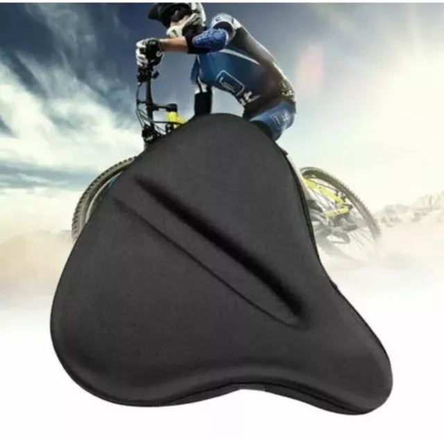Soft Bike Seat Gel Cushion Cover For Large Wide Bicycle Saddle /Pad Bike