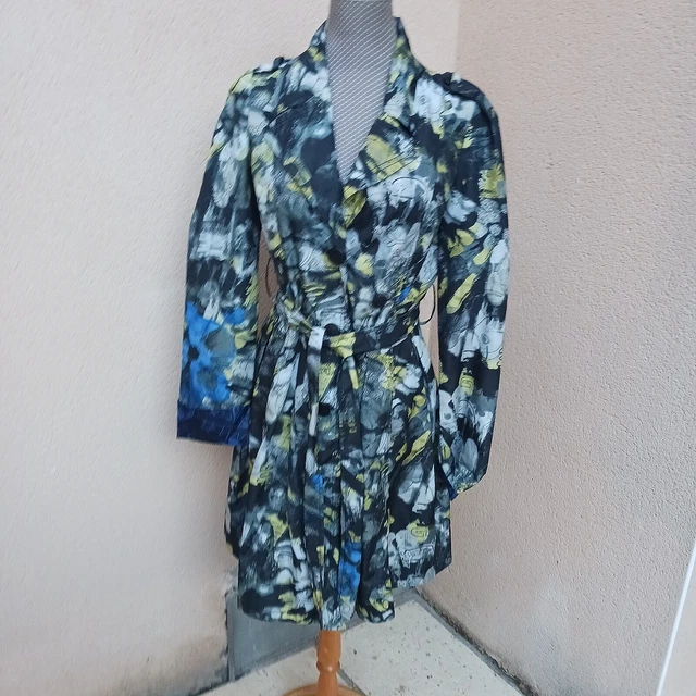 Manteau Vintage DESIGUAL Rouge, Taille 38/40 (longueur 94 Cm) - Occasion Très Bon état (TBE)